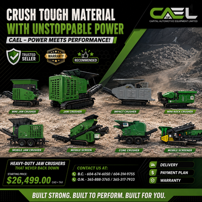 CAEL Jaw Crushers & Mobile Screeners Engineered for Power, Durability, and Performance. Explore unma...