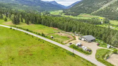 View this 20+ acres in Falkland's Cedar Hill area offering 3 separate residences - Main House 5 bdrm...