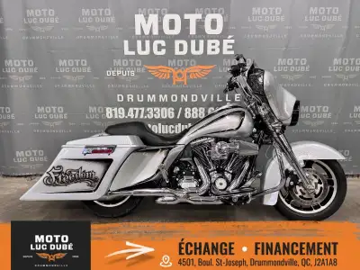 Harley-Davidson FLHX Street Glide 2012 SEULEMENT 52 368 KM MOTO CANADIENNE MOTEUR 103 PO CUBE RADIO...