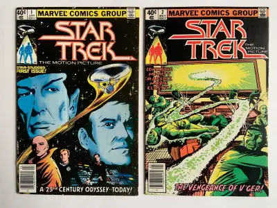 Star Trek The Motion Picture #1 & #2 (Apr, May & June 1980, Marvel Comics Group) Thank you for takin...
