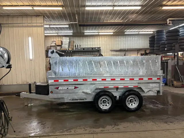 2025 Weberlane DOMPEUR 6' X12' 2ESSIEUX 5200LB.AVEC REHAUSSE CON in Cargo & Utility Trailers in Laval / North Shore - Image 5