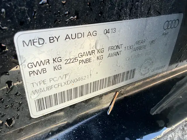 2013 Audi A4578311213181184006