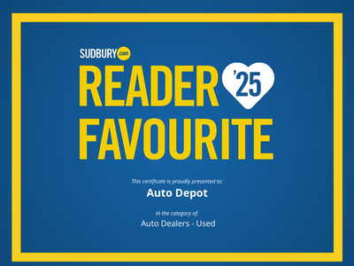 Locally owned business for over 32 years and voted Sudbury’s favourite dealership. Auto Depot showca...