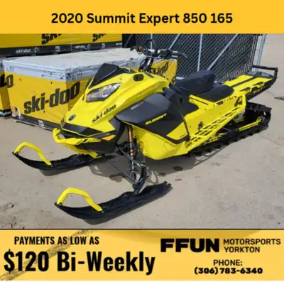 PRICE DOES NOT INCLUDE FFUN ADVANTAGE/ TAXES 2020 Ski-Doo Summit X With Expert Package 850 E-TEC ME...