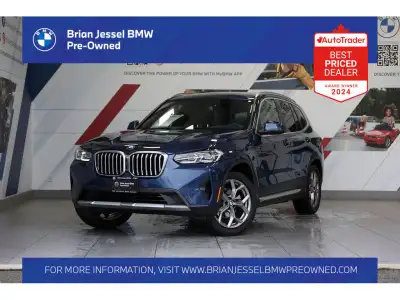 2022 BMW X3 xDrive30i 2.0L I4 TwinPower Turbo AWD 8-Speed Automatic EXTERIOR - PHYTONIC BLUE METALLI...