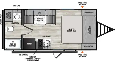 VIKING 17SFQ LIGHTWEIGHT COUPLES TRAILER - SLEEPS 3 Viking Travel Trailers are built for campers who...