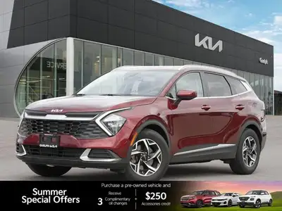 Navigate urban streets and weekend adventures with ease in the striking red 2023 Kia Sportage LX. Th...