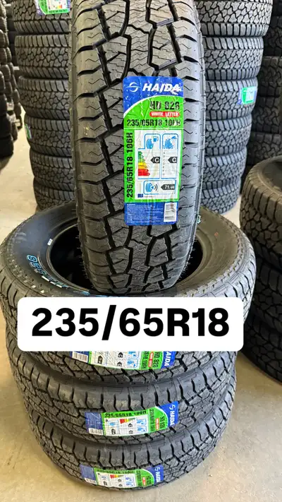 SIZE:235/65R18 NEW ALL SEASON A/T BRAND:HAIDA INSTALLATION AND BALANCE IS AVAILABLE ADDRESS:2520 CEN...