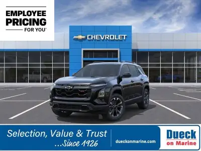 WAS: $48151 NOW: $45579Our distinctive 2026 Chevrolet Equinox RS AWD with the Safety & Tech Pack in...