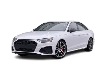 2022 Audi S4 3.0T Technik quattro 3.0L TFSI 4D Sedan quattro 8-Speed Automatic Glacier White Metalli...