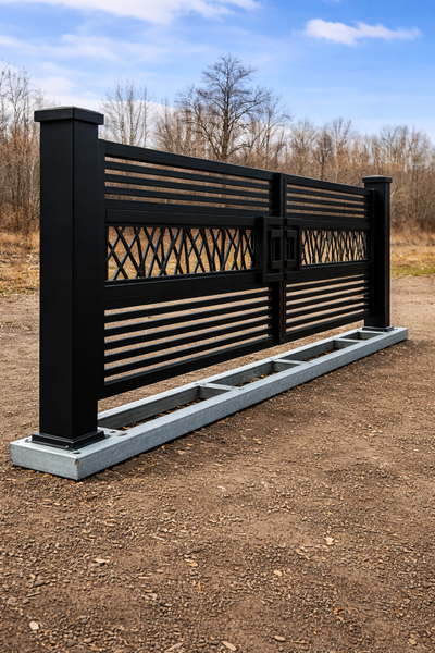 New Bury Frame System! Easy Install Aluminium Driveway Gates!, View more