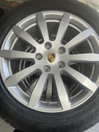 OEM Porsche Cayenne Staggered 19 inch rims Winter tires & TPMS. Ottawa Ottawa / Gatineau Area Preview