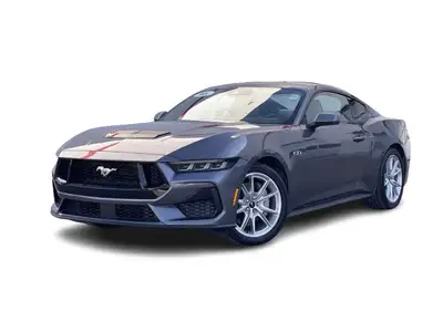 Our 2025 Ford Mustang GT Premium 2D Coupe in Carbonized Gray Metallic is in stock and ready for your...