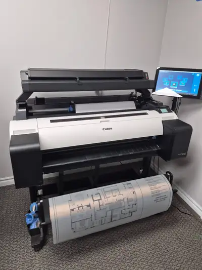 Canon TM-300 mfp z36 wide format plotter /scanner system, View more