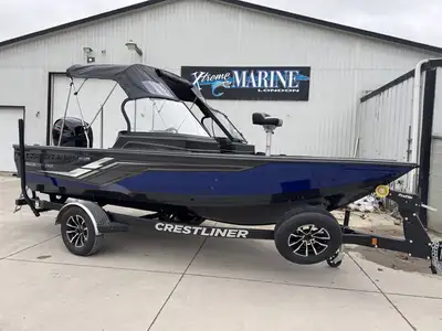 2026 Crestliner 1750 Fish Hawk - Powered with Mercury 150xl ProXS & Stainless Prop Gun Metal Base/tr...