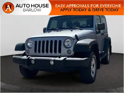 2016 JEEP WRANGLER 2 DOOR SPORT WITH 120575 KMS. WITH LUXURY, BLUETOOTH, POWER WINDOWS LOCK SEATS AN...