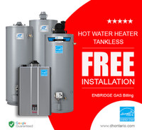 Tankless - Hot Water Heater - $0 Down - Best Rates in Ontario