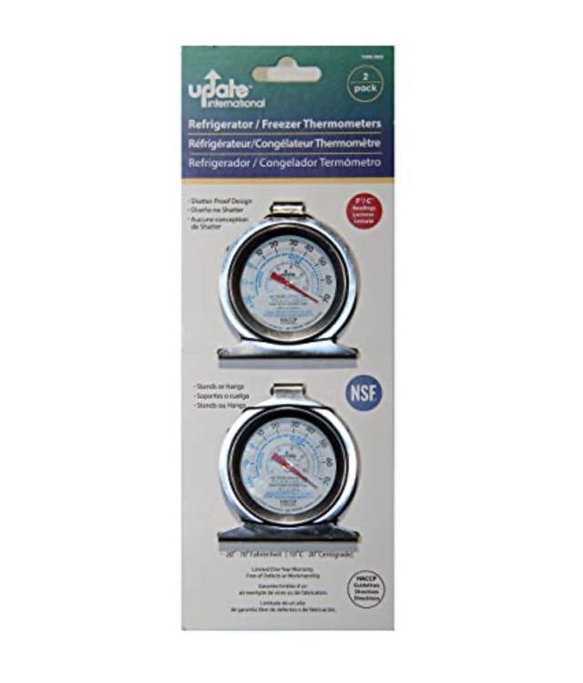 Refirgerator/Freezer Thermometers 2-Pack in Health & Special Needs in Edmonton