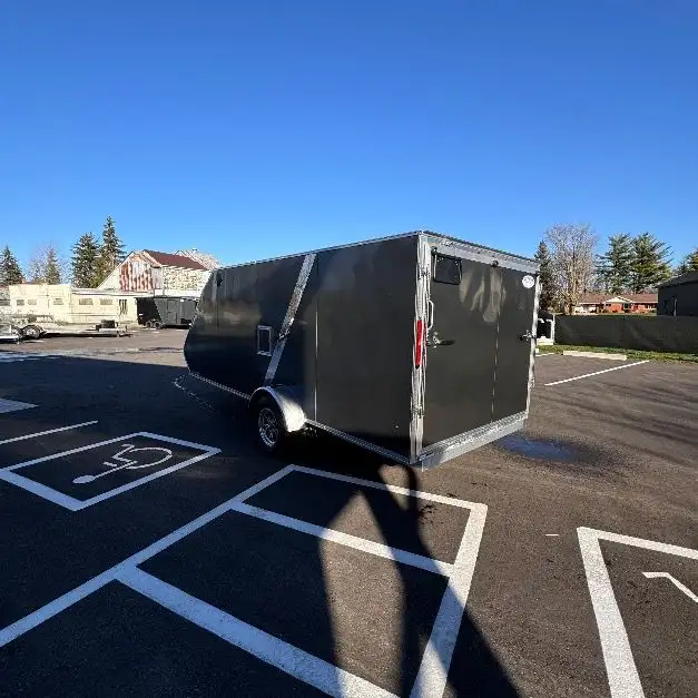 Aluminum 7x16 2 place Hybrid Snowmobile/2 ATV Trailer in Cargo & Utility Trailers in Brantford - Image 4