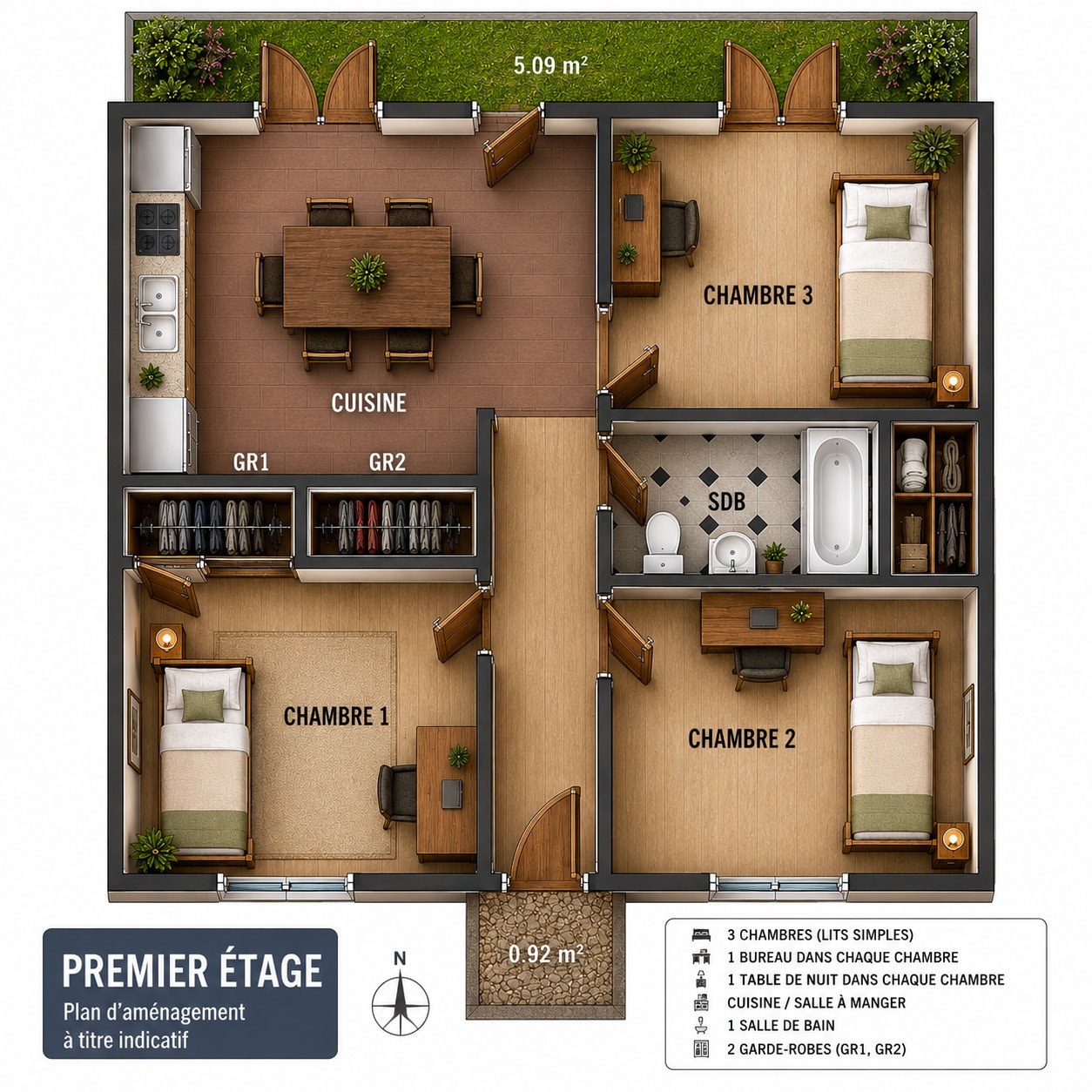 Chambre tout inclus (600$)  Métro Monk – Colocation étudiante — photo 1