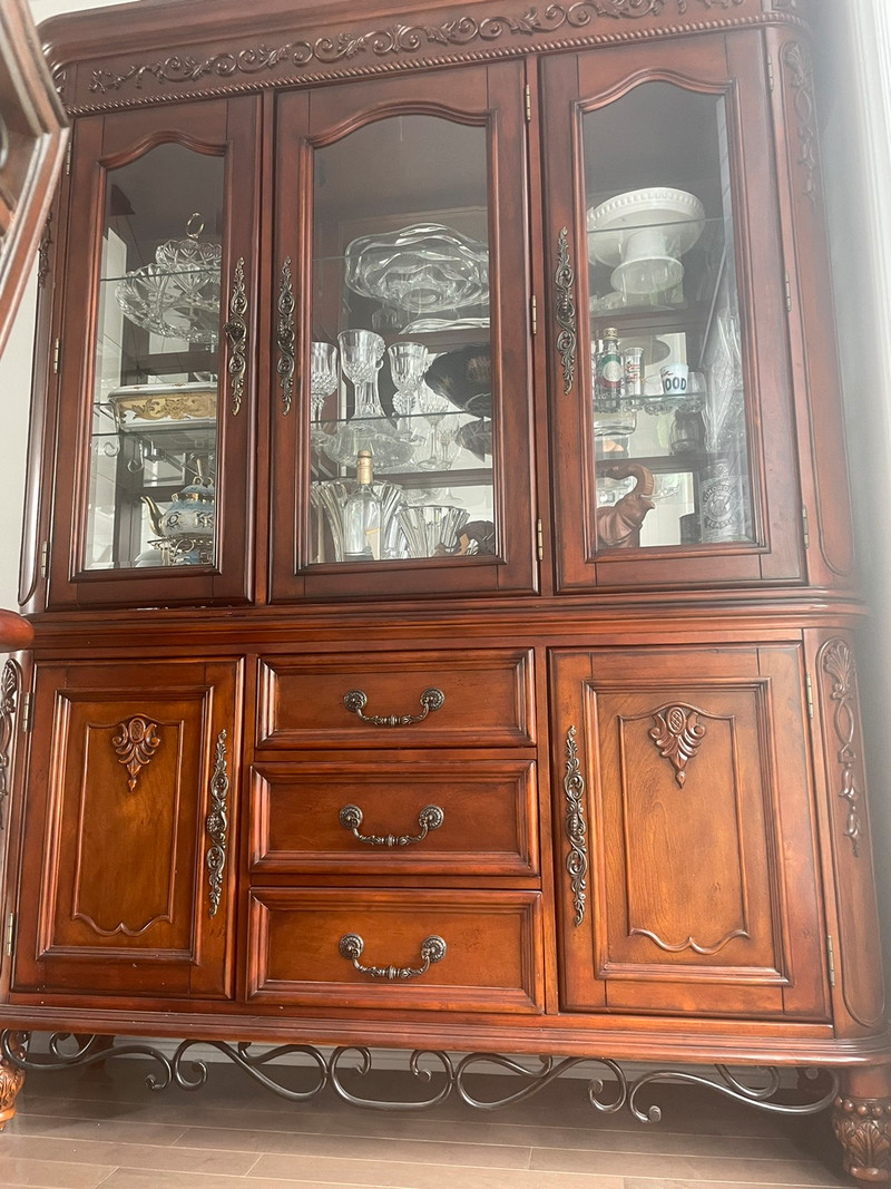 2 piece hutch/ buffet with lots of storage and drawers