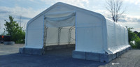 Abri doubles truss 30X40X20/Toile 450g PVC à 14750$+tx