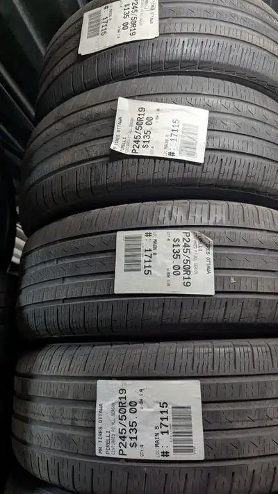 SET OF 4X PIRELLI CINTURATO P7 ALL SEASON TAG # 17115 Size: 245/50/19 245/50/19 Excellent condition...
