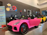 Pink Jaguar Bluetooth Cars w/ Rubber Wheels & Remote.  (IN BOX)