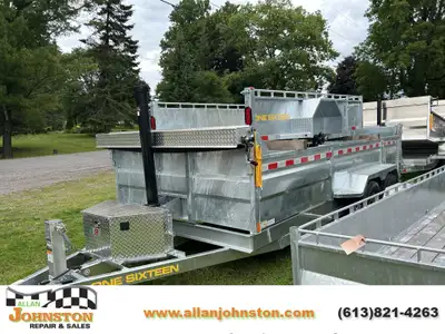 Welcome to Allan Johnston Repair & Sales 2027 One Sixteen 82x16 7Ton Galvanized Dump Trailer. .