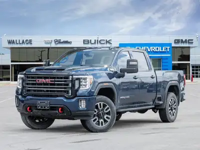 2022 GMC Sierra 2500HD AT4 Crew Cab 4x4 Duramax Diesel Pacific Blue Metallic | AT4 Premium Plus Pack...