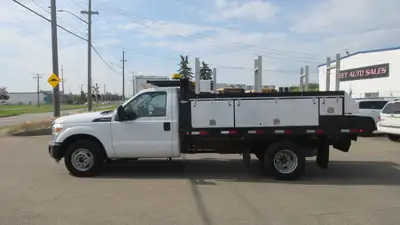 2011 Ford F-350 REG CAB WITH 12 FT Flatbed Truck 4X2 Ask for Special Financing & Leasing deal on thi...