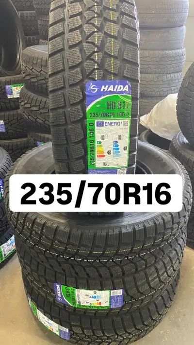 brand; HAIDA brand new WINTER TIRES size; 235/70R16 Installation and Balance is Available ph; 403702...