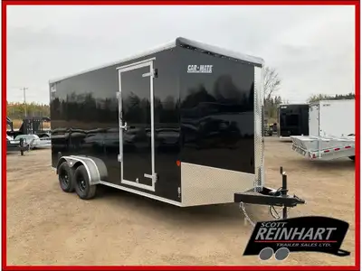 2026 Car Mate Trailers 7x16 Plus V-Nose Avalanche Cargo Trailer 7000LB GVWR, 2 3500LB Torflex Axles,...