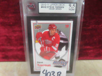 Graded Steve Yzerman Detroit Red Wings Hockey Card