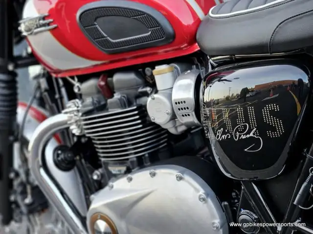 Triumph Bonneville T120 Elvis Presley Limited Edition Carn in Street, Cruisers & Choppers in Oshawa / Durham Region - Image 24