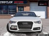 2016 Audi A5 Premium Plus S line - 6-Speed Manual! White on Black Leather Interior - CarFAX Verified... (image 1)