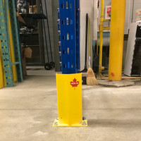Pallet racking frame guards - Quick ship anywhere in Canada