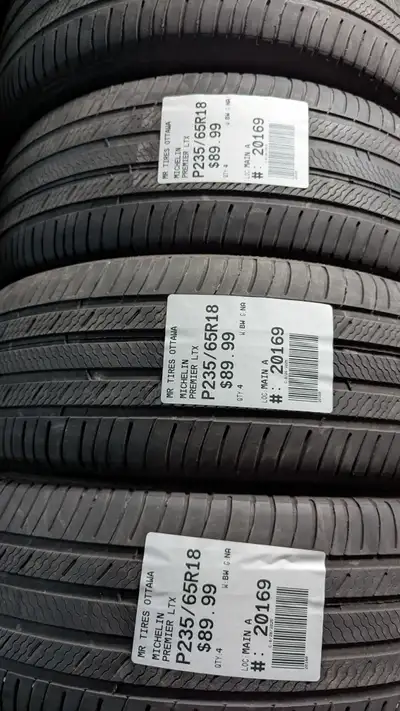 SET OF 4X MICHELIN PREMIER LTX TAG # 20169 Size: 235/65R18 235/65R18 Excellent condition Pressure te...