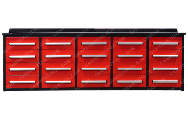 Workstation  10 ft  long 20 drawers on SALE! in Tool Storage & Benches in Mississauga / Peel Region