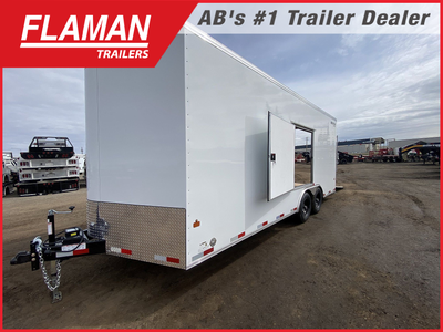 Spring Clearout - $500 Off + Free Escape Door!! 2026 ROYAL 8.5'X20' + 2' V-NOSE ENCLOSED CARGO TRAIL...