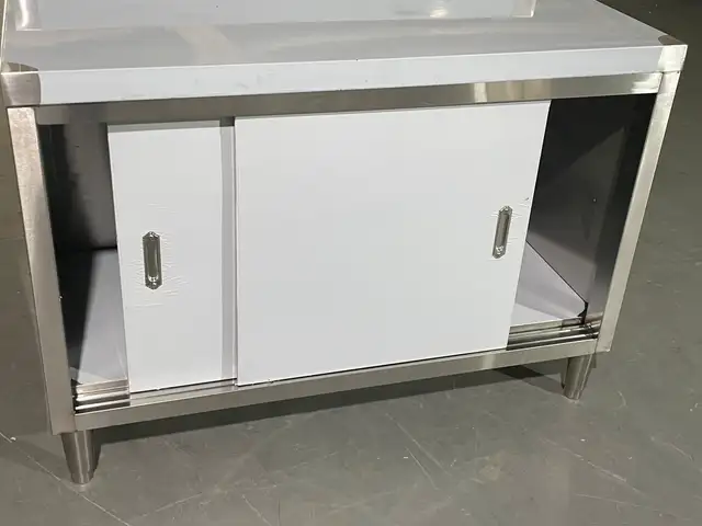 SS SLIDING DOOR BENCH GARAGE AND RESTAURANT PREP TABLE 1218237 in Other in Regina - Image 7