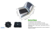 NEW Aquamarine Fold Down Boat Seat with Swivel on Sale, Edmonton