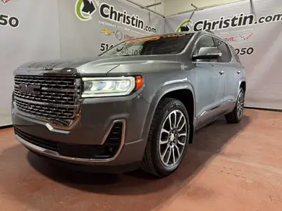 ACADIA DENALI V6 3.6L, 6 PASSAGER, CUIR, TOIT PANORAMIQUE, GPS, SYSTEM BOSE, BANC CHAUFFANT+VENTILE,...