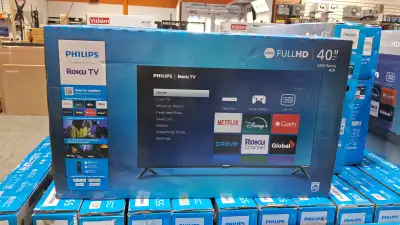 PHILIPS 40" FULL HD ROKU TV 40PFL6543, View more