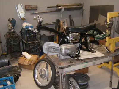 bike is for parts no ownership spare engine needs piston barrel is bored and honed cylinder head has...