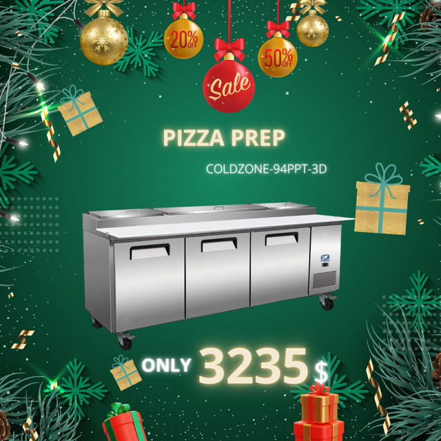 Brand New Pizza prep Refrigerated 71" COLD ZONE $2695 Alberta in Other Business & Industrial in Calgary - Image 2
