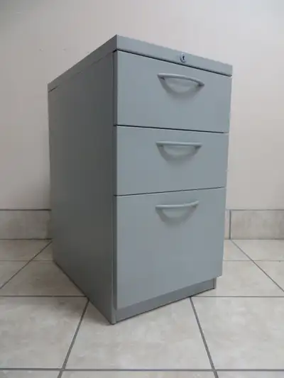 Small 3 Drawers Metal Cabinet $ 60 (W-15'' D-22'' H-27.5'') ** We Accept Credit Card, Debit or Cash...