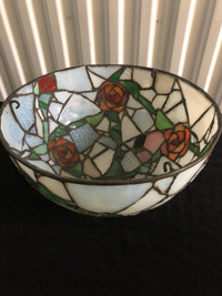 Antique Tiffany style ceiling lite shade