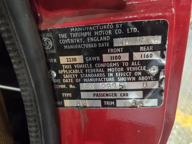 1973 Triumph Spitfire Overdrive in Classic Cars in Thetford Mines - Image 37