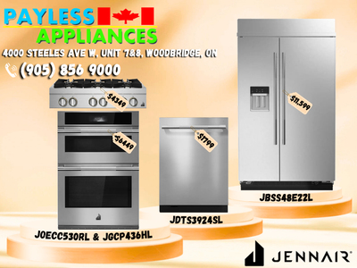 JENN AIR, KITCHEN AID, BOSCH, ELECTROLUX, MAYTAG, WHIRLPOOL, AMANA, FRIGIDAIRE, GE, LG, SAMSUNG, DAC...